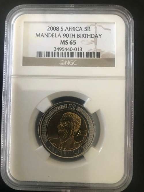 2008 NGC Graded R5 NELSON MANDELA MS 65