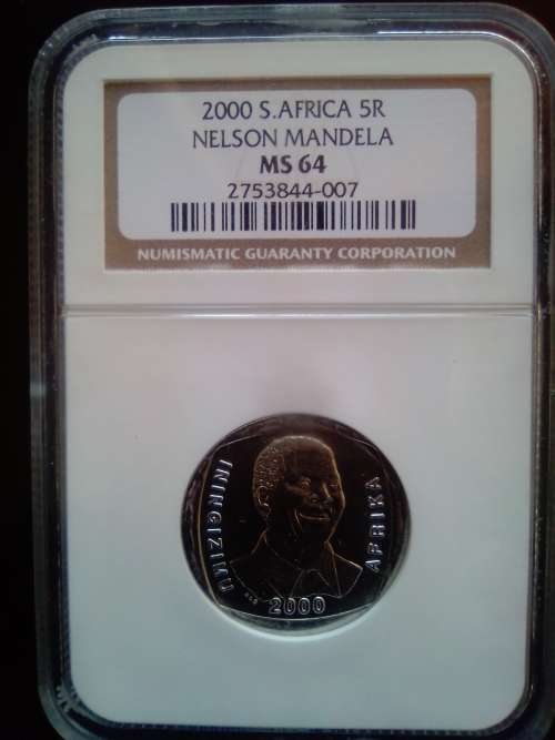 2000 NGC Graded R5  NELSON MANDELA MS 64