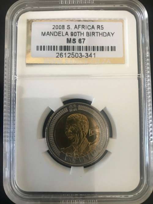 2008  sangs  MANDELA 90TH BIRTHDAY R5 ms 67