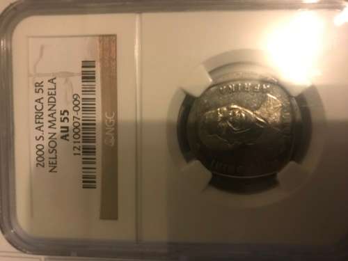 2000 NGC Graded R5 NELSON MANDELA AU 55