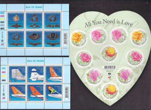 RSA SELECTION OF MINI SHEETS. ALL UNMOUNTED MINT. GOOD CV HERE. 9 SCANS.