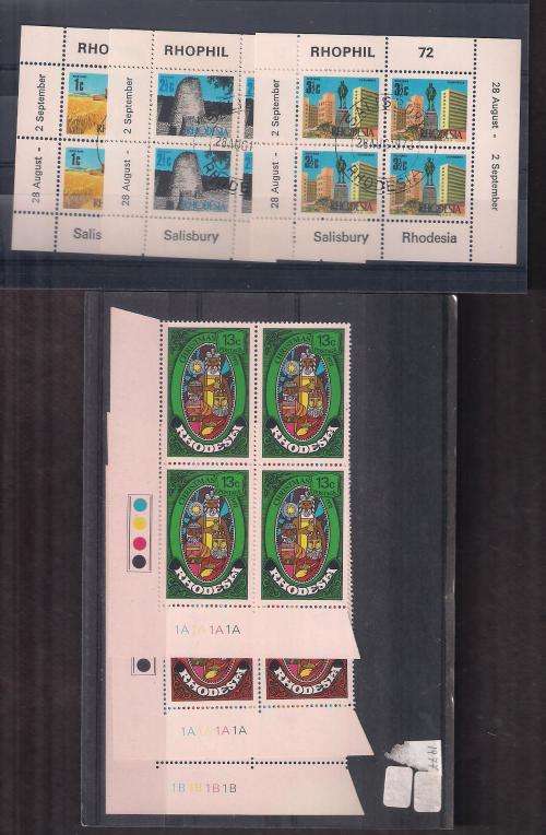 RHODESIA SELECTION. MINT/USED/CTO/BOOKLET ETC ON STOCK CARDS. GOOD VALUE AS PER SCANS.