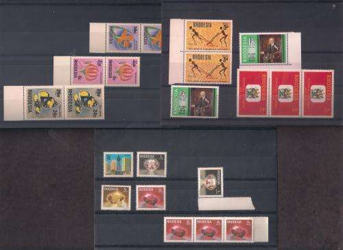 RHODESIA SELECTION. MINT/USED/CTO/BOOKLET ETC ON STOCK CARDS. GOOD VALUE AS PER SCANS.