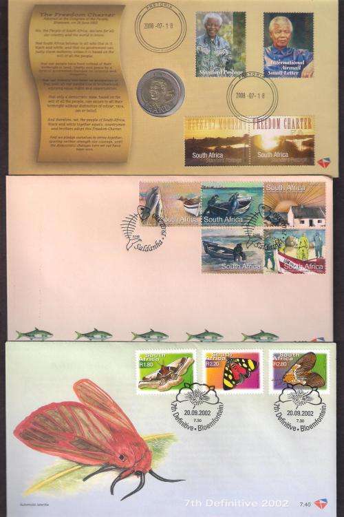 SOUTH AFRICA. SELECTION OF 33 MODERN  FDC'S. HIGH FACE &  CATALOGUE VALUE. AS NEW.GOOD VALUE.