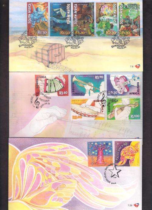 SOUTH AFRICA. SELECTION OF 33 MODERN  FDC'S. HIGH FACE &  CATALOGUE VALUE. AS NEW.GOOD VALUE.