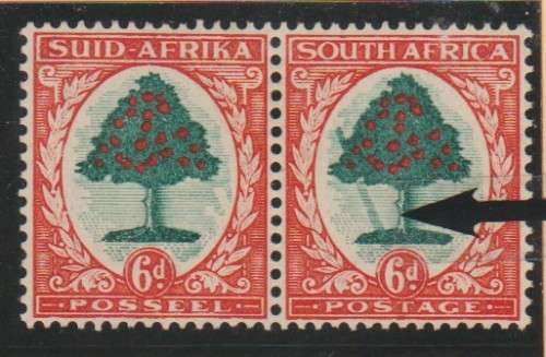 UNION OF SA. SACC 60c. "VARIETY" FALLING LADDER. M/MINT. CV R2300.