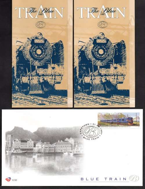 RSA BLUE TRAIN LOT OF FDCs (X2 SETS OF) + TWO BOOKLETS (CTO AND MINT). AS LISTED. GREAT VALUE.