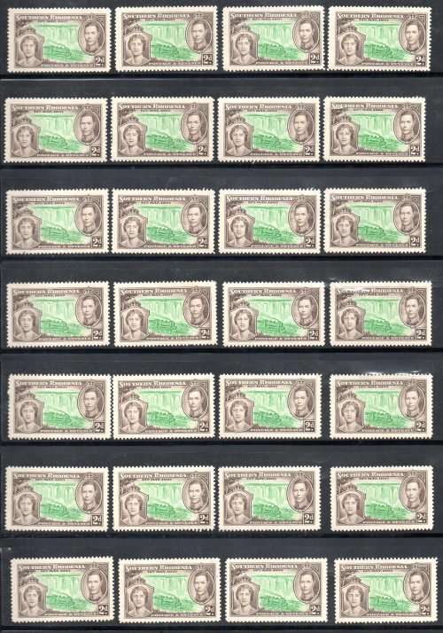 SOUTHERN/NORTHERN RHODESIA BULK DUPLICATED UMM CLEARANCE LOT. HIGH CAT VALUE. GREAT RESALE VALUE.