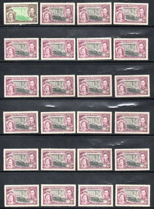SOUTHERN/NORTHERN RHODESIA BULK DUPLICATED UMM CLEARANCE LOT. HIGH CAT VALUE. GREAT RESALE VALUE.