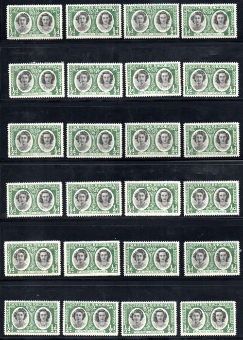 SOUTHERN/NORTHERN RHODESIA BULK DUPLICATED UMM CLEARANCE LOT. HIGH CAT VALUE. GREAT RESALE VALUE.