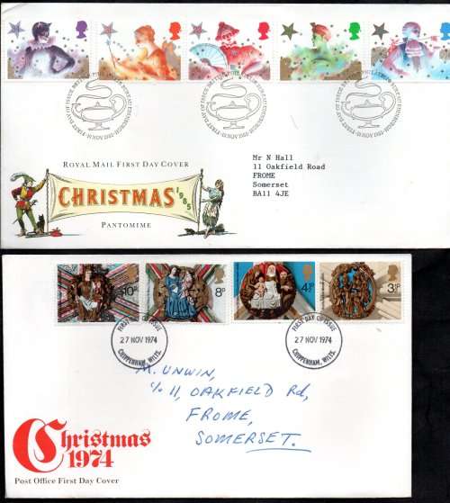 GB SELECTION OF (X23) USED FDCs. CONDITION FAIR TO GOOD. AS PER SCANS. NICE LOT.