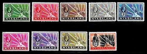 NYASALAND 1934-5 KGV UMM SET OF (X9). SG114/22. CV GBP 42. AS PER SCANS. LOVELY SET.