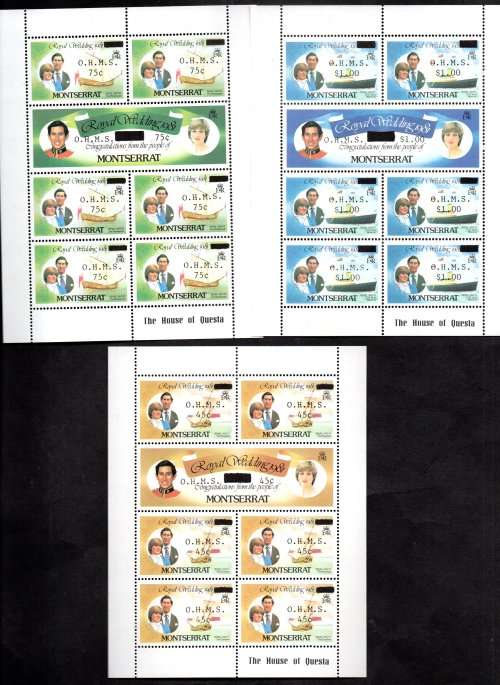 COMMONWEALTH ROYALTY BULK LOT (SHEETS etc) + STANLEY GIBBONS ROYAL WEDDING EMPTY ALBUM. X100 PAGES