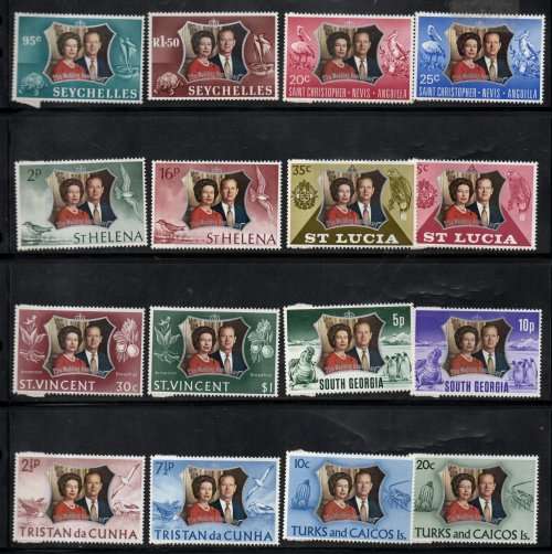 COMMONWEALTH ROYALTY BULK LOT (SHEETS etc) + STANLEY GIBBONS ROYAL WEDDING EMPTY ALBUM. X100 PAGES