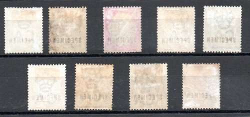TRANSVAAL 1902/3 KEVII SPECIMEN MINT LOT (SG244/6, 250, 252/3). PROPORTIONAL CV GBP 150/R3K. READ