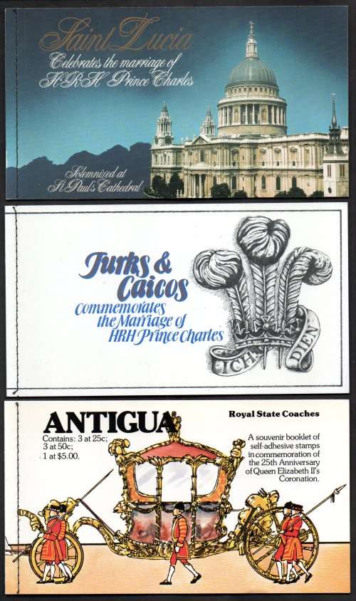 WORLD SELECTION OF MINT AND COMPLETE BOOKLETS. ROYAL WEDDING, CORONATION ETC. AS PER SCANS. NICE LOT