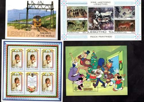 LESOTHO SELECTION OF UMM MINI SHEETS ETC (ODD CTO). AS PER (X8) SCANS. GOOD VALUE LOT.