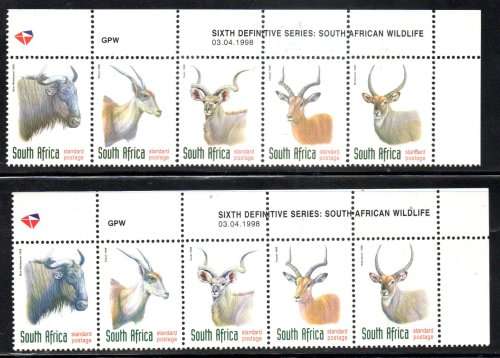 RSA 1998 6TH DEF (X7) UMM STRIPS GREY/YELLOWISH FRONT DD 3/4/98. SWISS TYPE PAPER. PINK BACK.