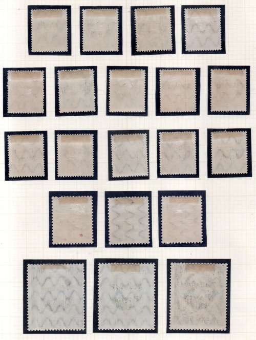 BAVARIA 1919 PEOPLE`S STATE ISSUE OVPT `VOLKSSTAAT BAYERN` M/M SET OF (X20). PER SCANS. SG195A/215A.