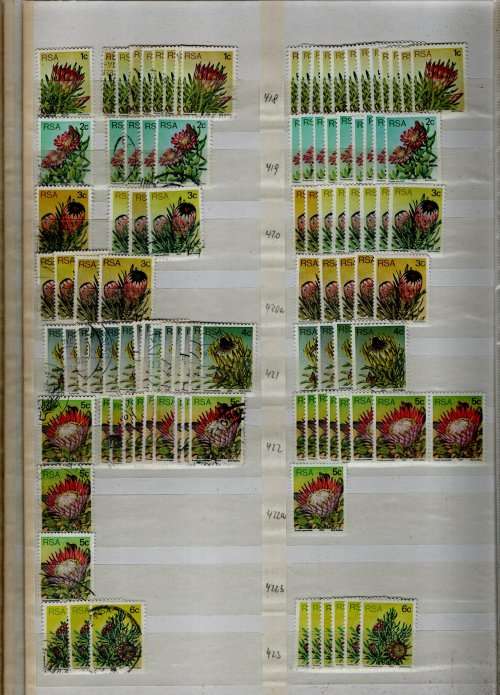 KABE ALBUM 2ND HAND (X24 PAGES/48 SIDES) WITH RSA DEFINITIVES. NB: PLEASE READ BELOW!!!