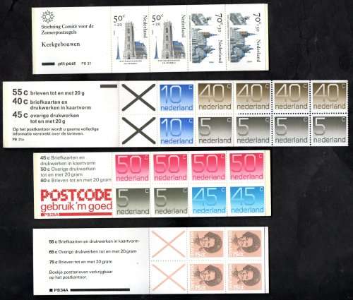 NETHERLANDS SELECTION OF (X10) MINT AND COMPLETE BOOKLETS. AS PER SCANS. GREAT LOT.