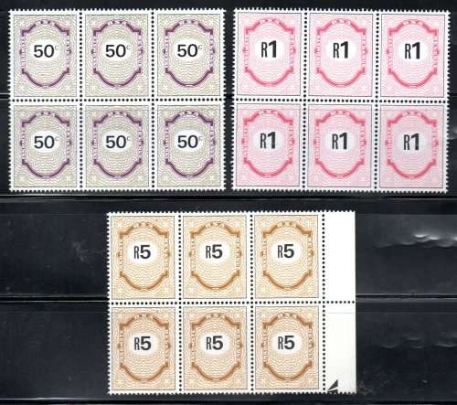 RSA 1987 SELECTION OF (X3) UMM REVENUE BLOCKS OF (X8). AS PER SCANS. GREAT ITEMS.