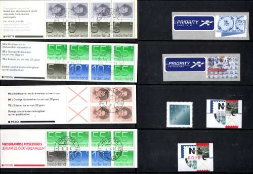 NETHERLANDS BULK CLEARANCE OF STAMPS, MSHEETS, BOOKLETS (MINT/CTO), COIL STRIPS ETC. AS PER SCANS.