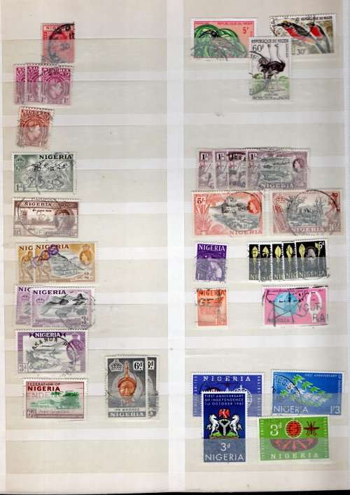 LIGHTHOUSE ALBUM 2ND HAND WITH MOZAMBIQUE, RHODESIA ETC STAMPS. AS PER SCANS. NB: PLEASE READ BELOW!