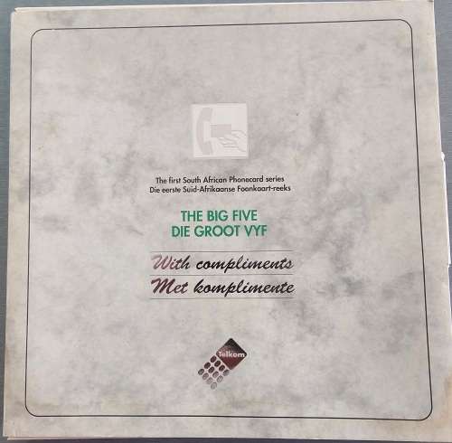 RSA 1993 INVITE TO DENIS MURPHY TO TELKOM PHONE CARDS BIG 5 SERIES LAUNCH + PRES PACK SIGNED. READ