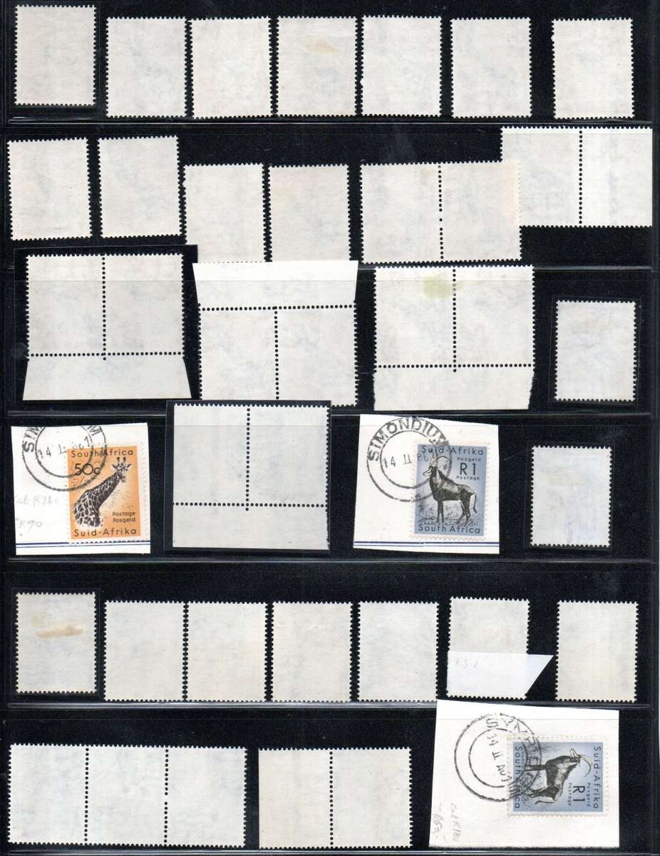 UNION LOT OF ANIMAL DEF 50c + R1 SINGLES, PAIRS ETC UMM,MM,USED. CC195/6 HUGE CV! AS PER SCANS. READ