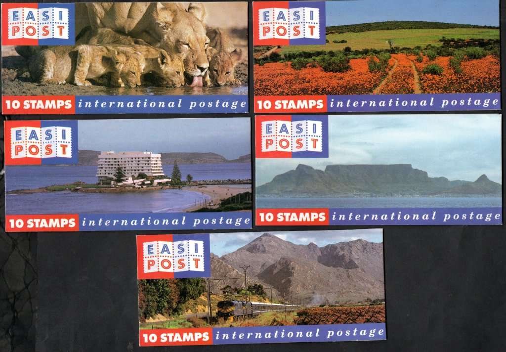 RSA 1993 tourism booklets 7a-e full set of (x5) mint and complete  CV R600.