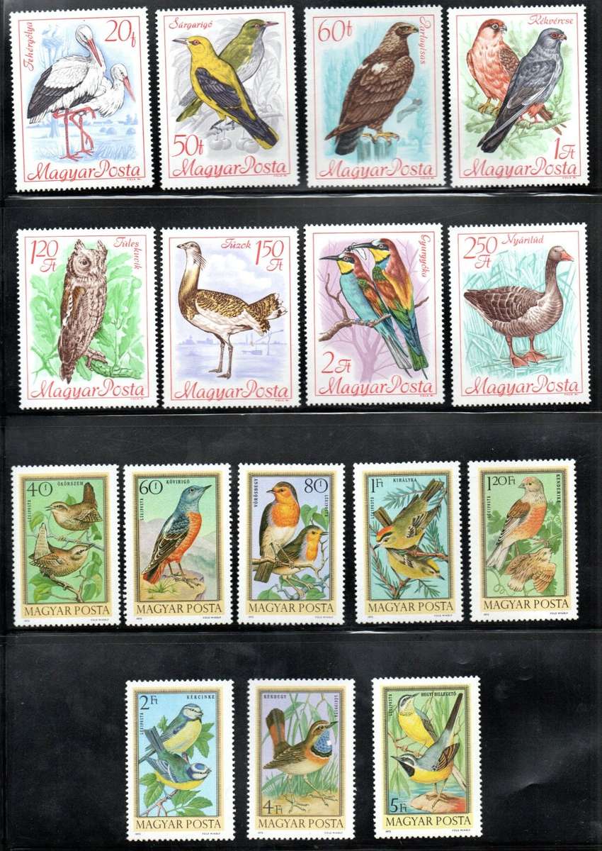 HUNGARY SELECTION OF UMM BIRDS/ANIMALS SETS/MSHEETS. AS PER (X8) SCANS. CV GBP 70+. FANTASTIC LOT.