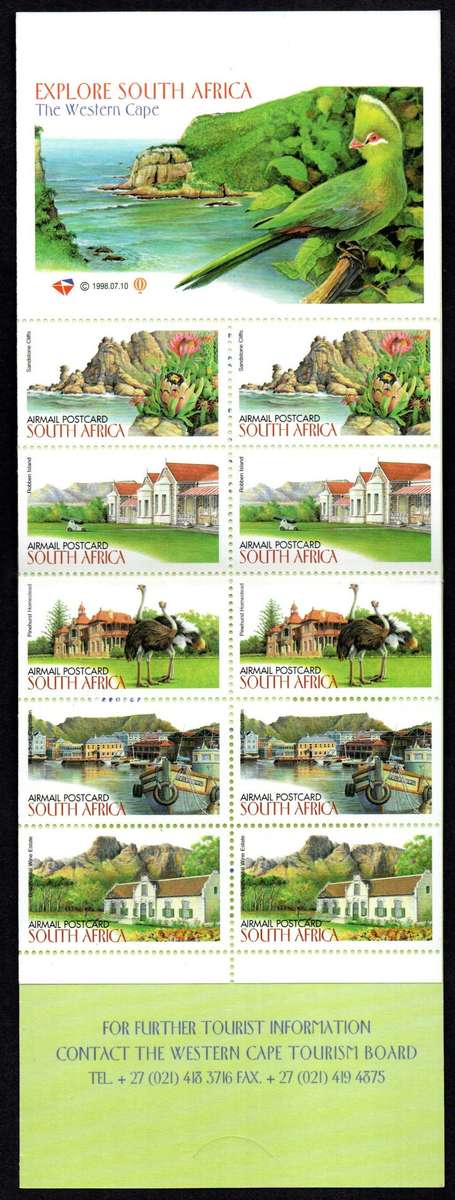 RSA 1998 Explore South Africa (X3) mint and complete booklets - as per scans  CV R1700.