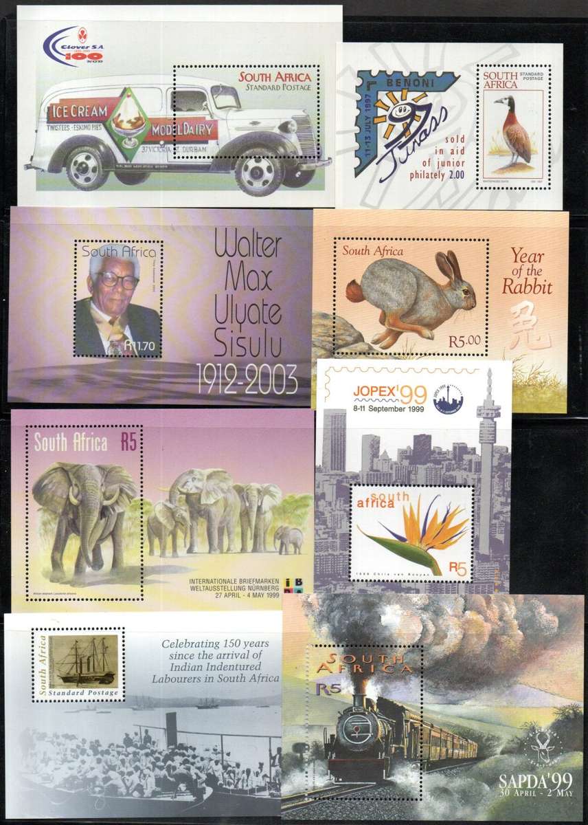 RSA CLEARANCE OF (X30) UMM MINI SHEETS. AS PER (X4) SCANS. GREAT LOT. TOTAL CV R2800.