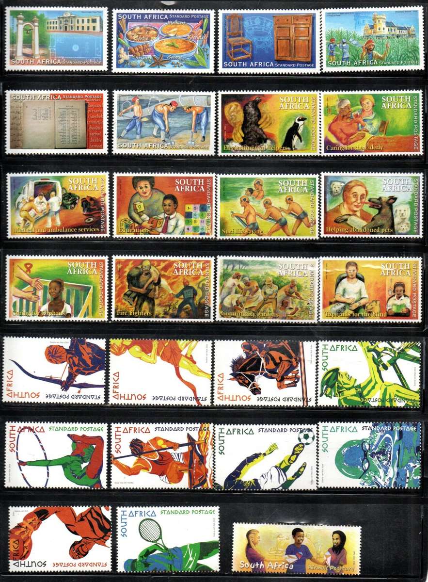 RSA LOT OF UMM SINGLES, ODD BLK ETC. AS PER (X6) SCANS. NICE LOT. GOOD FACE/CV.