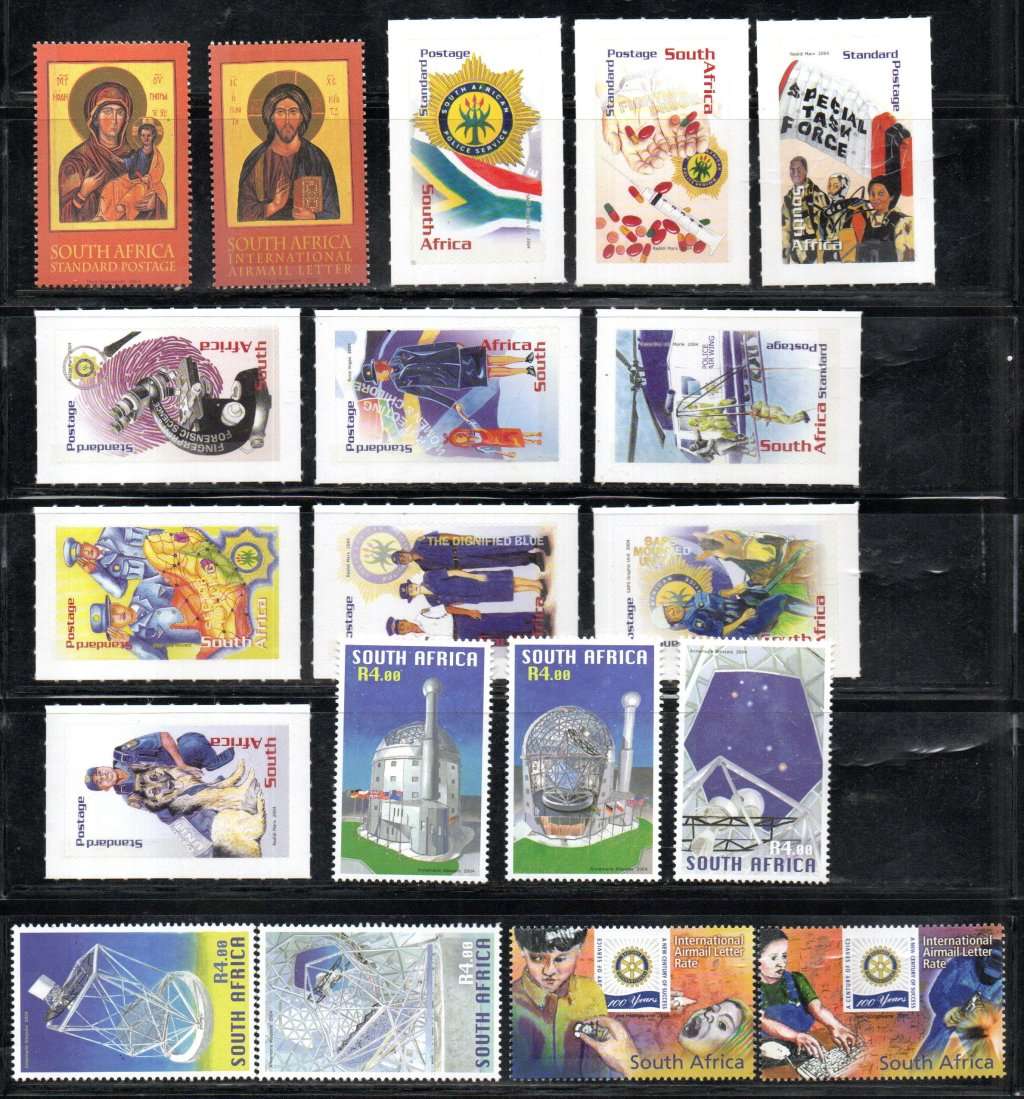 RSA LOT OF UMM SINGLES, ODD BLK ETC. AS PER (X6) SCANS. NICE LOT. GOOD FACE/CV.