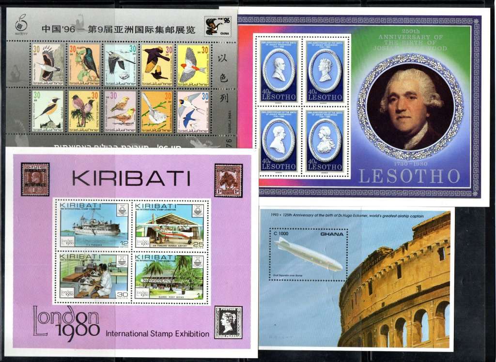 WORLD CLEARANCE LOT OF (X30+) UMM MINI SHEETS ETC. AS PER (X8) SCANS! GOOD VALUE. NICE THEMATIC MIX