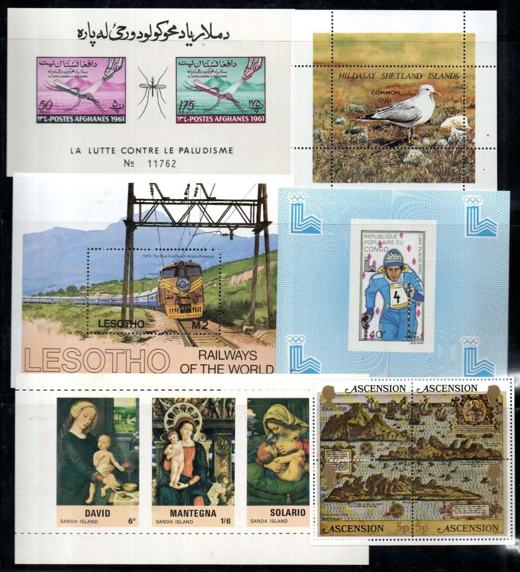 WORLD CLEARANCE LOT OF (X30+) UMM MINI SHEETS ETC. AS PER (X8) SCANS! GOOD VALUE. NICE THEMATIC MIX