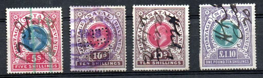 NATAL SELECTION OF KEVII USED REVENUE/FISCAL SINGLES. CONDITION AS PER SCANS.