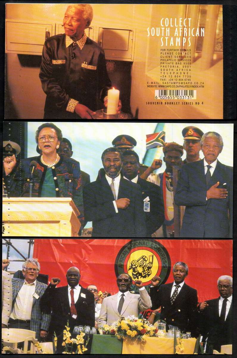 RSA MANDELA 90TH BDAY SPECIAL PACK (90 MADE) inc FACES BOOKLET, X3 COVERS + 2 CARDS + NORMAL FDC.