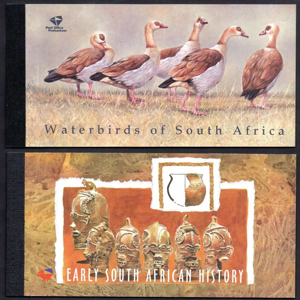 RSA SELECTION OF (X2) MINT + COMPLETE SOUVENIR BOOKLETS. CV R640. GOOD FACE. NICE ITEMS.