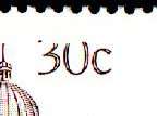RSA 1982 4TH DEFINITIVE BUILDINGS (X5) 30c BLOCKS OF (X4) UMM ALL WITH "SHAVED 30c". AS PER SCANS.