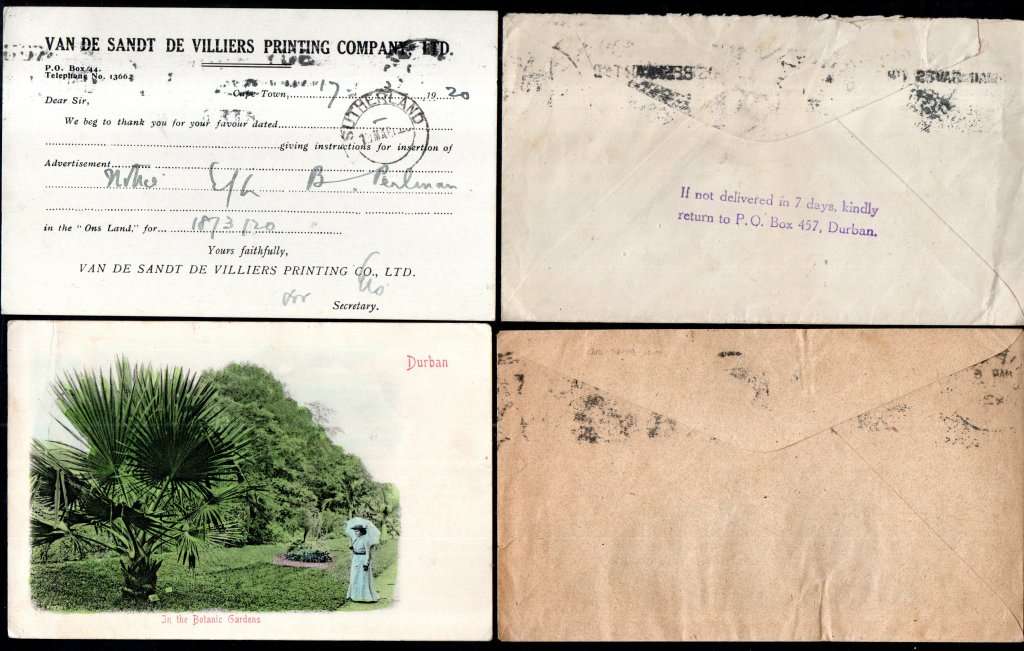 UNION SELECTION OF KING'S HEADS ON COVERS, POSTCARDS ETC. CONDITION AS PER SCANS. NICE LOT.