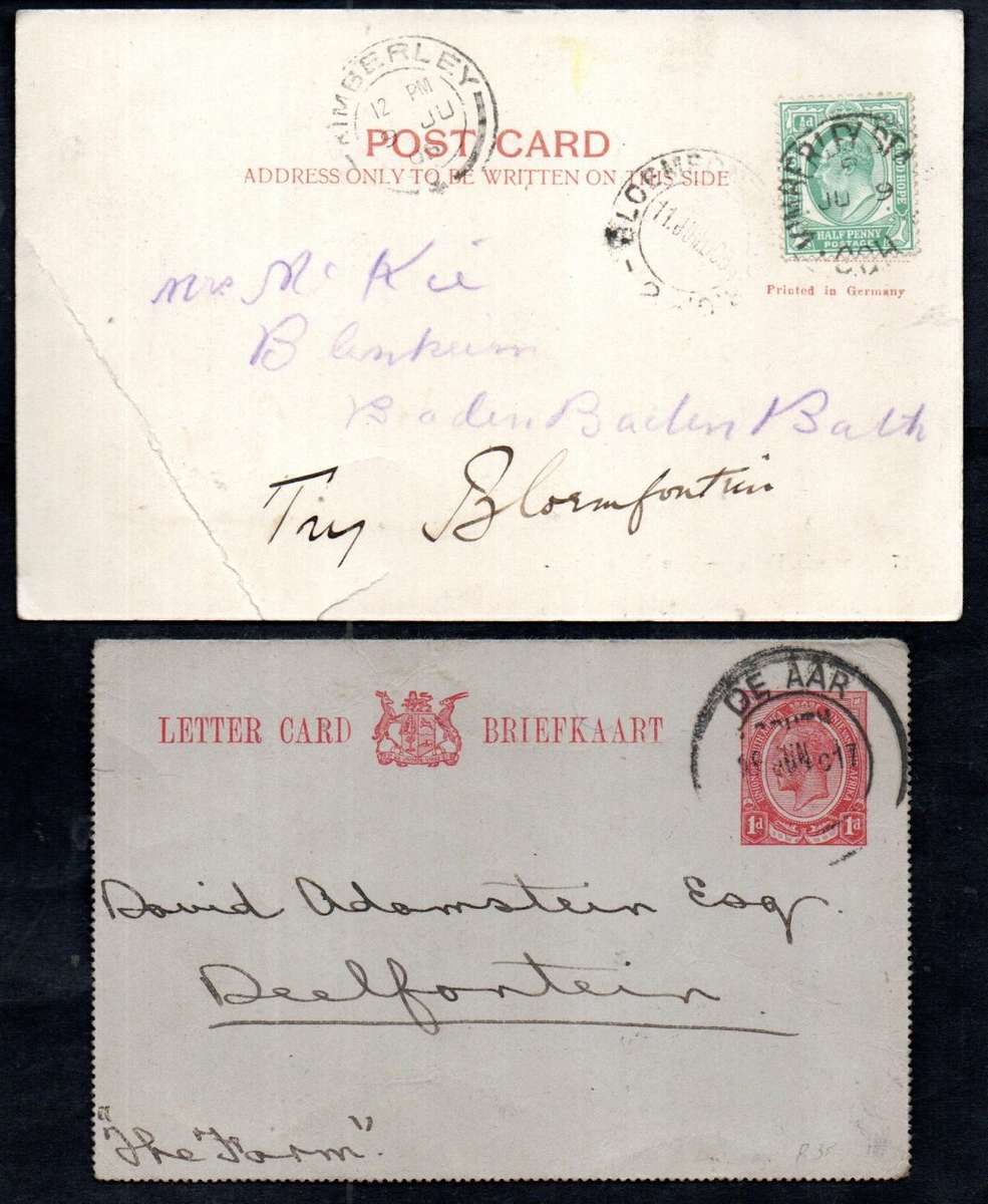 UNION SELECTION OF KING'S HEADS ON COVERS, POSTCARDS ETC. CONDITION AS PER SCANS. NICE LOT.
