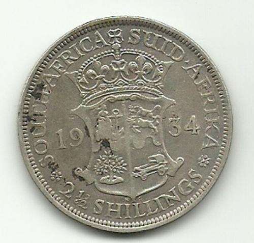 1934 HALF CROWN 415918 MINTED JUDGE SELF GRADING