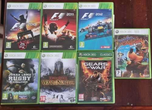 xbox360 with SpeedWheel & 7 Epic Games