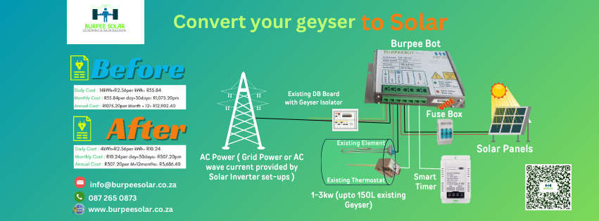 Electric Geyser Conversion Module - Burpee Bot