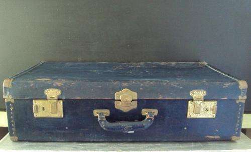 Old Blue Suitcase