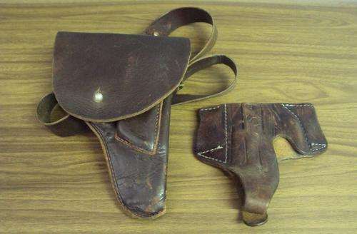 Leather Service Pistol Holster & Hip Pistol Holster