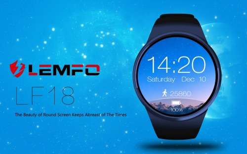 LEMFO LF18 Smart Watch Support SIM TF Card Heart Rate Monitor Clock